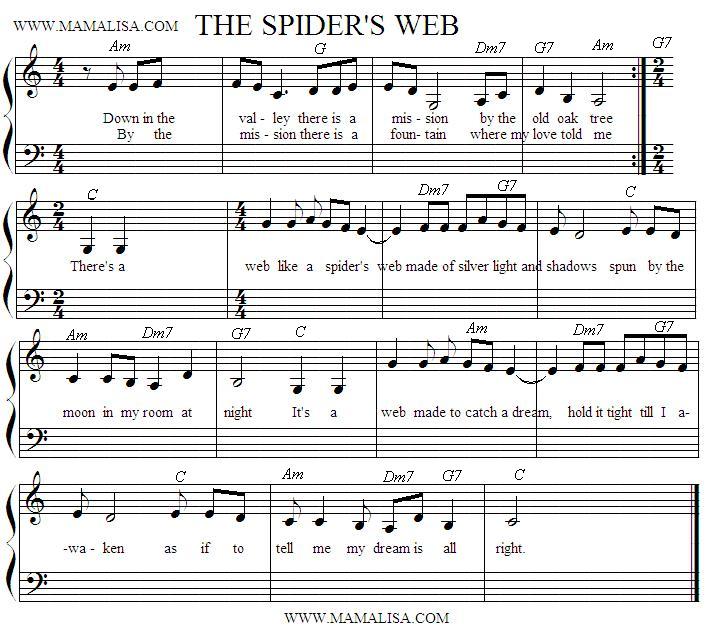 Sheet Music - Spider's Web
