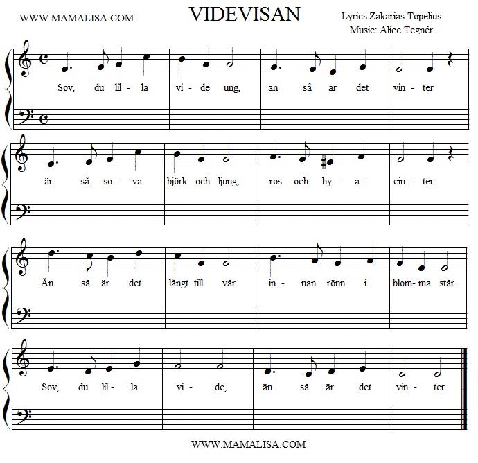 Sheet Music - Videvisa