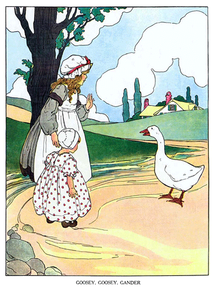 Goosey, Goosey Gander - English Children's Songs - England - Mama